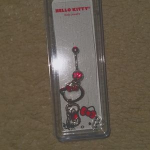Belly button Jewelry ring y2k hello kitty